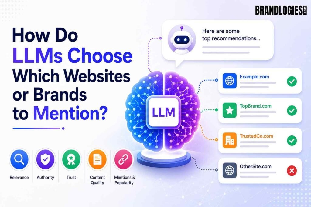 How Do LLMs Choose Which Websites or Brands to Mention?